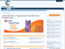 Tablet Screenshot of globalvoipforum.com
